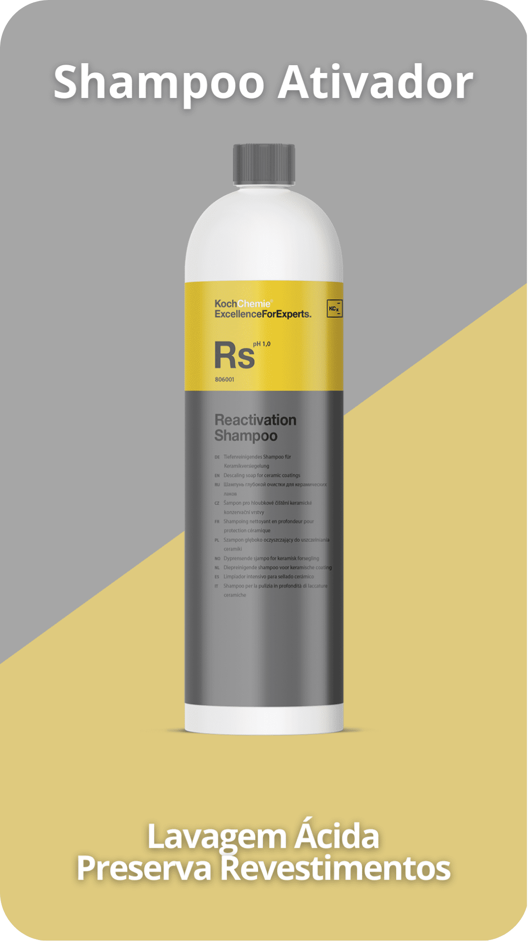 Koch Chemie Reactivation Shampoo "Rs" - Shampoo de Reativação 1L