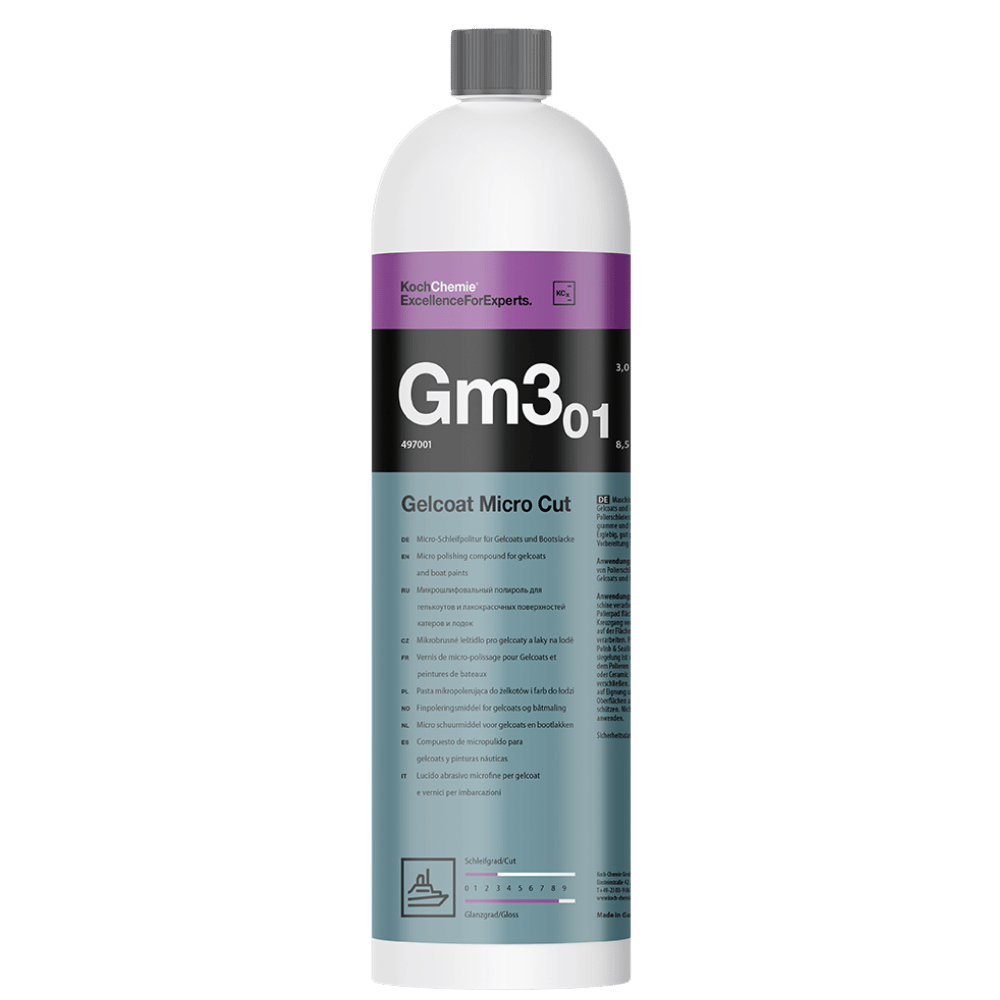 Koch Chemie Gelcoat Micro Cut Finish Gm3.01 - Marine Finishing Polish 1L