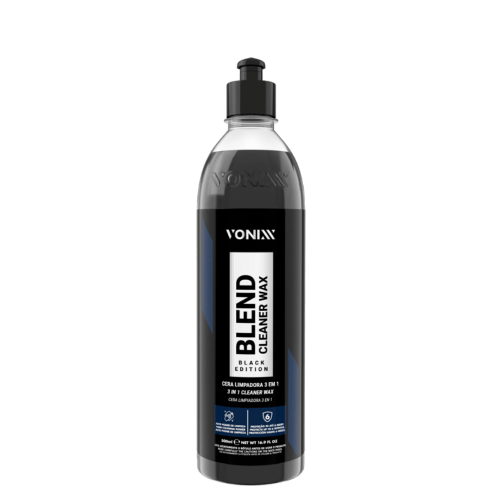 Vonixx Blend Cleaner Wax Black Edition - Cera 3 em 1 para Pinturas Escuras 500ml