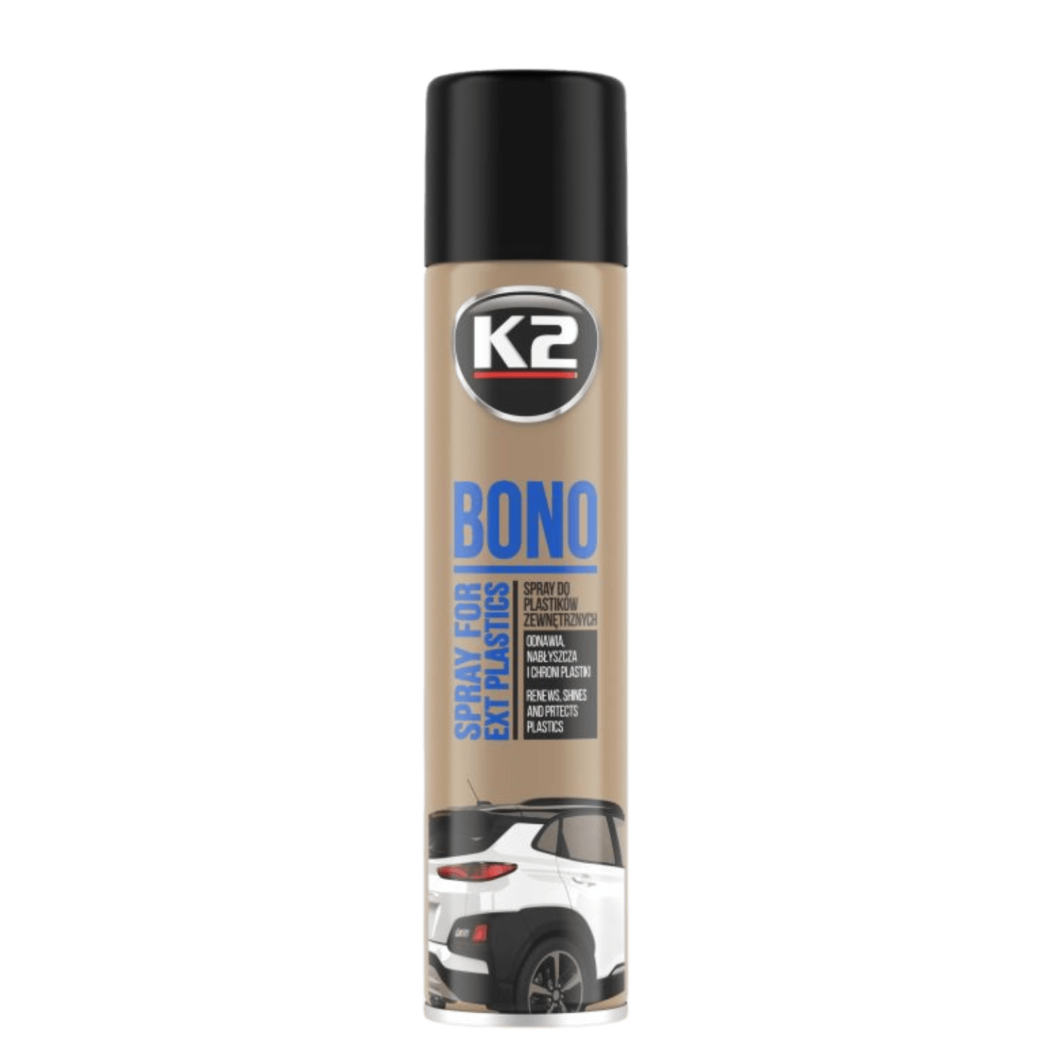 K2 Bono Spray -  Revitalização de Plásticos e Borrachas 300mL