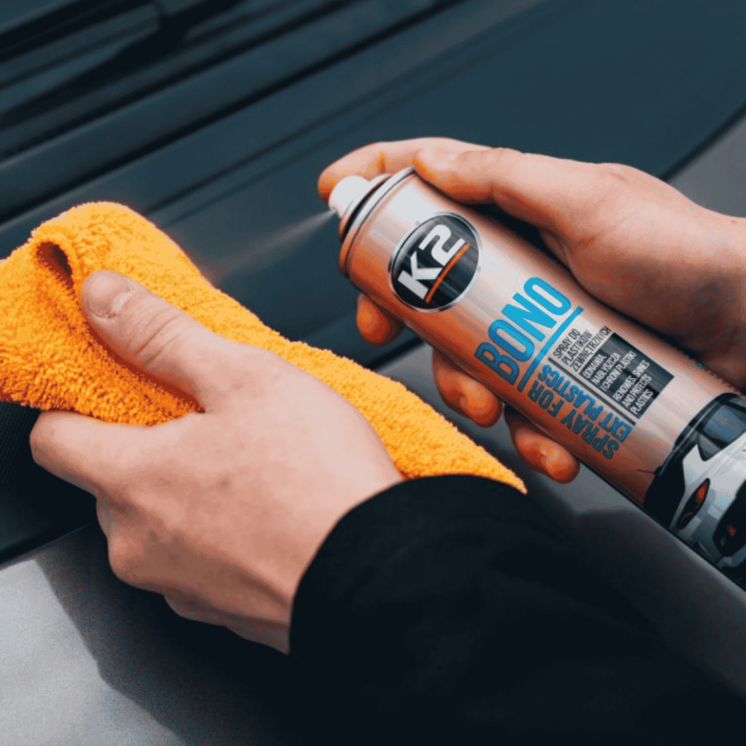 K2 Bono Spray -  Revitalização de Plásticos e Borrachas 300mL