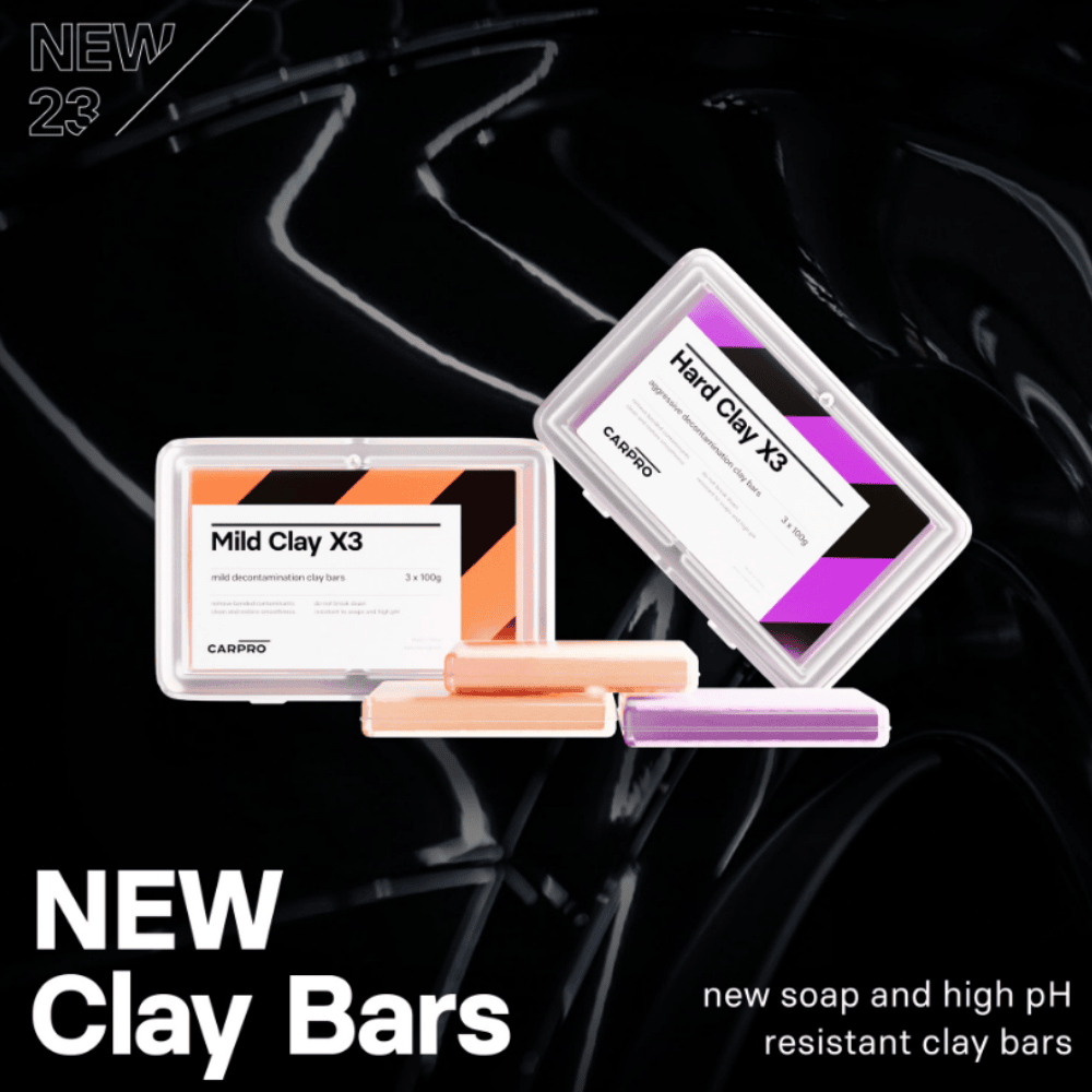 CarPro Clays X3 - Clay Bar para Descontaminação 3x100g