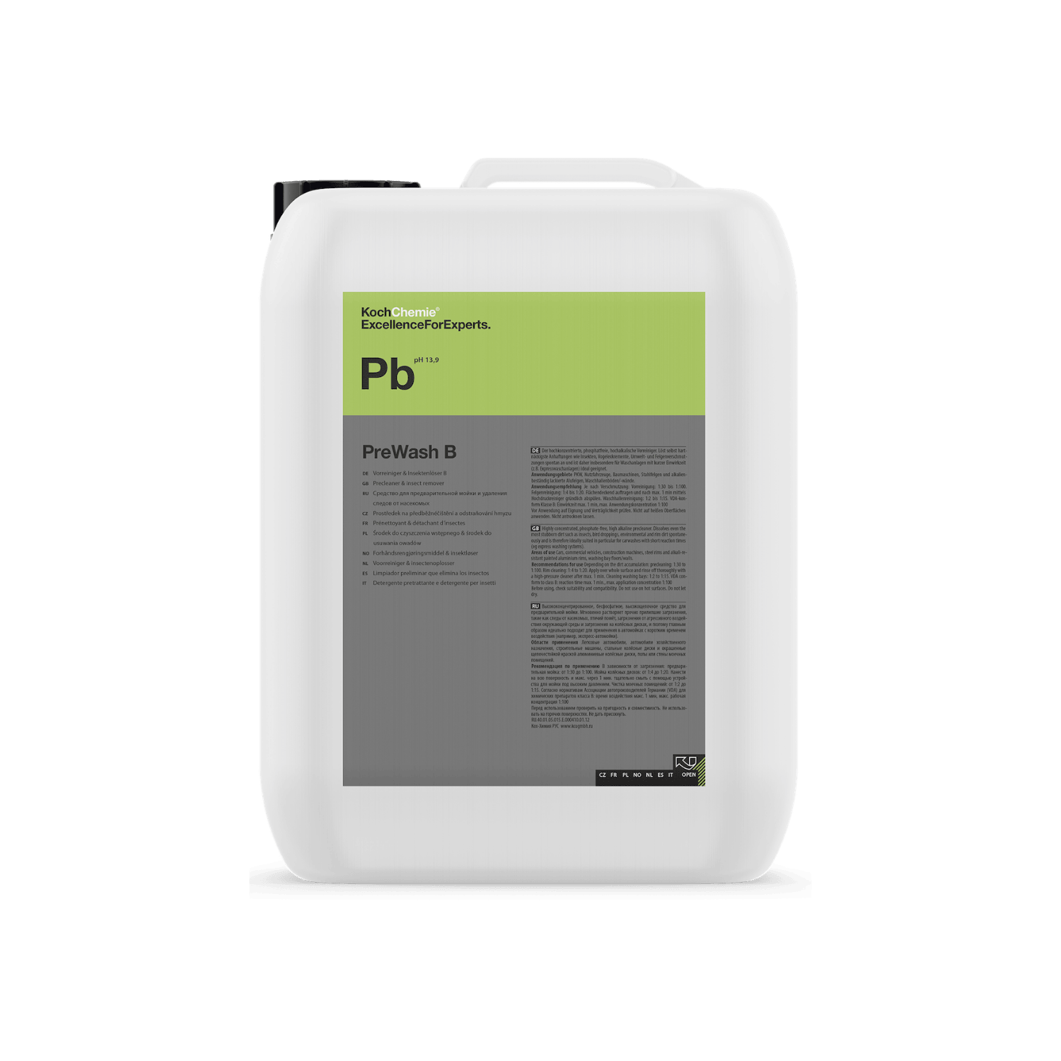 Koch Chemie PreWash B (Pb) - Pré Lavagem Alcalina Premium 11Kg