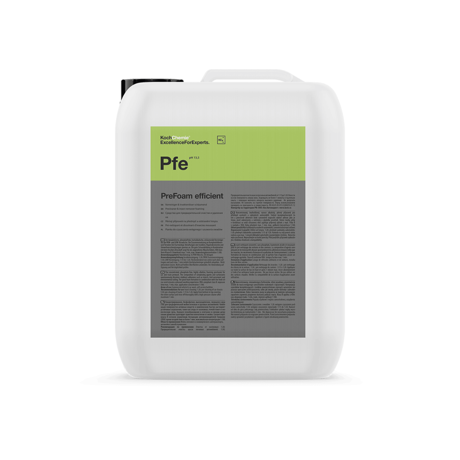 Koch Chemie PFE PreFoam Efficient 5L - Alkaline Pre-wash – Nirjos