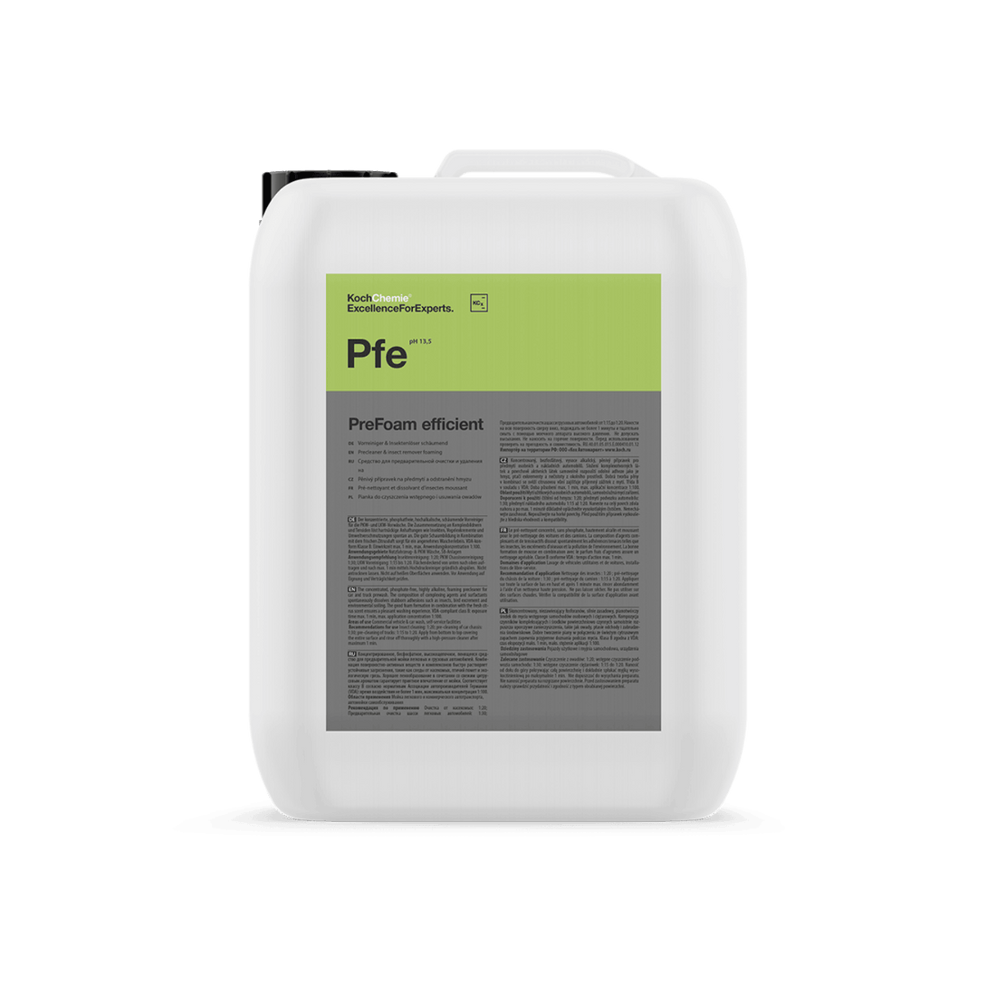 Koch Chemie PFE PreFoam Efficient 5L - Alkaline Pre-wash – Nirjos