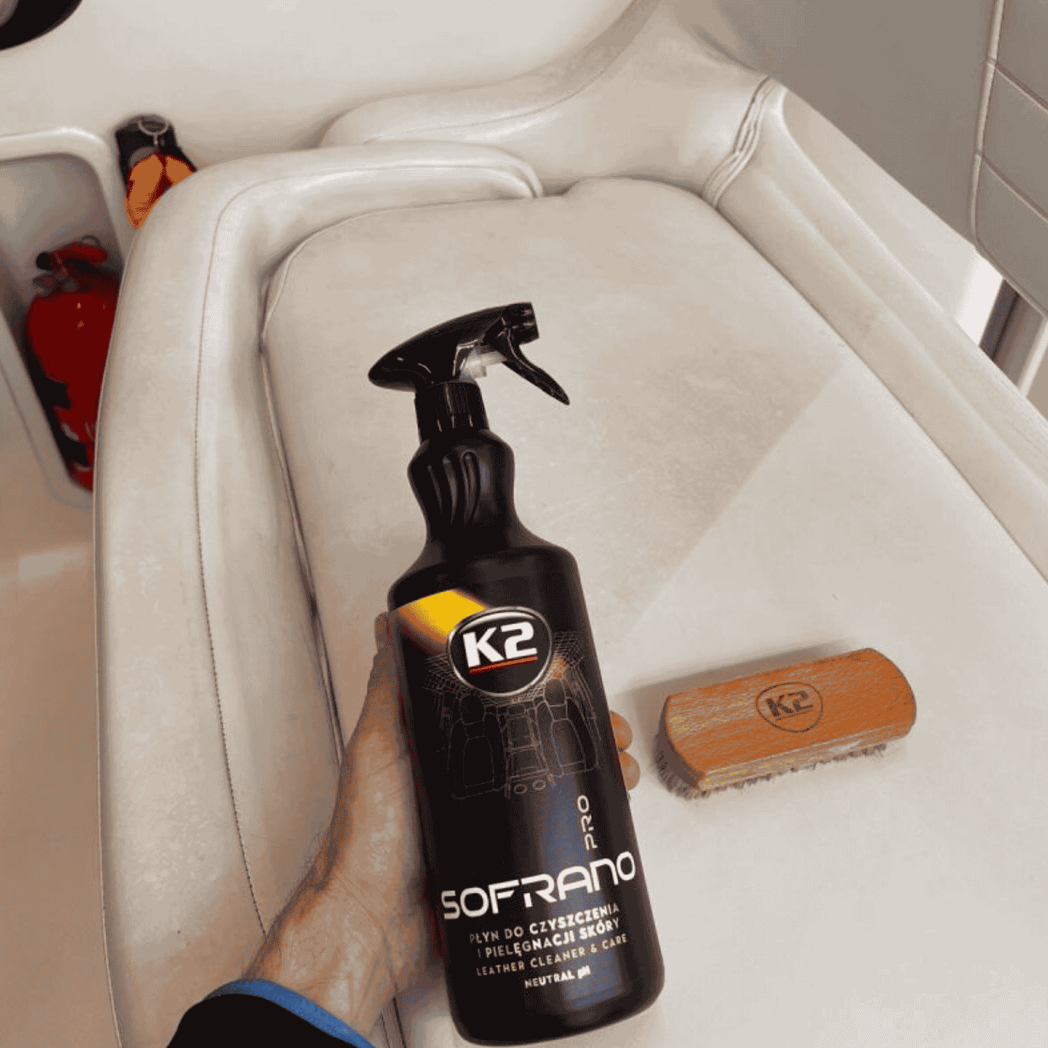 K2 Sofrano Pro - Limpeza de Couro Natural