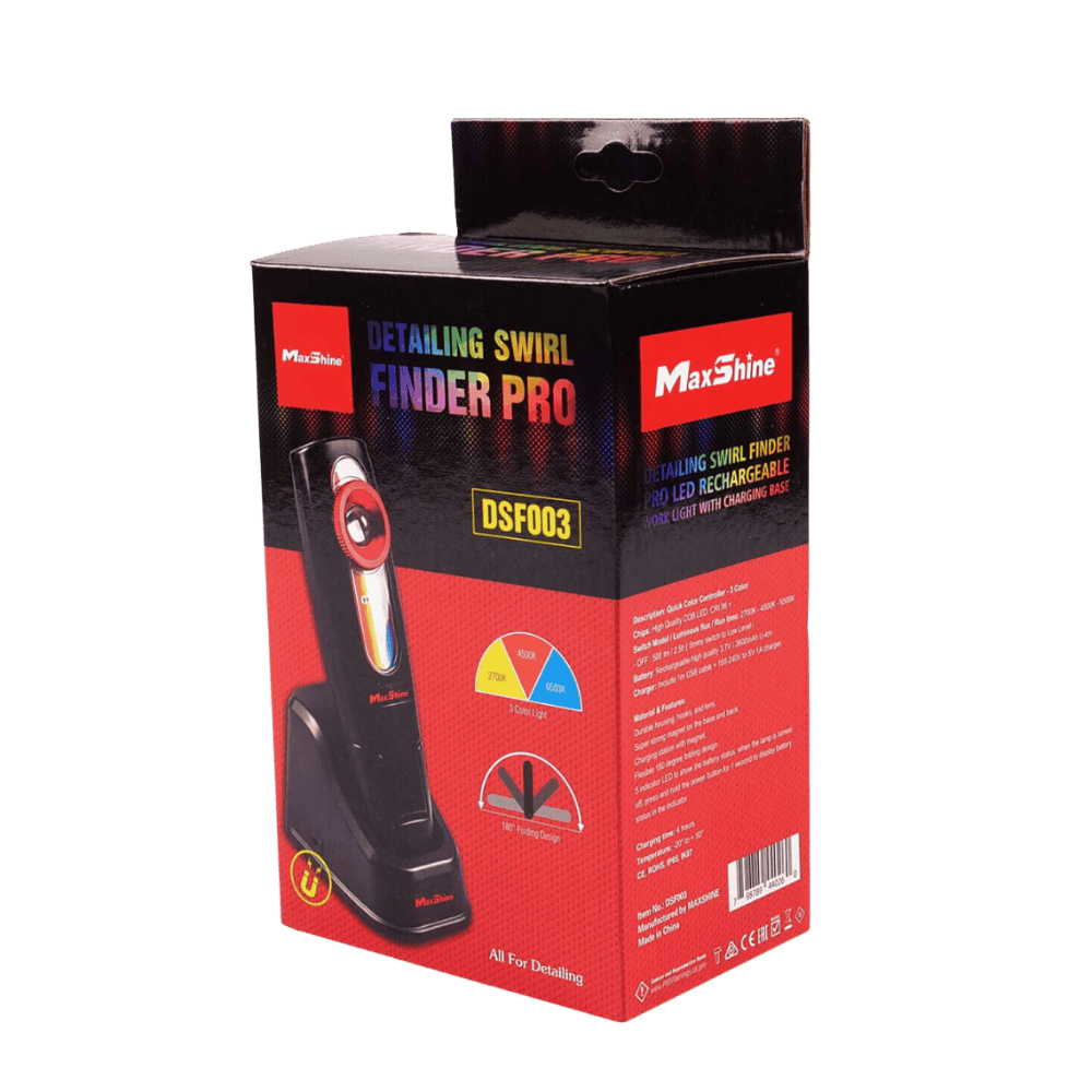 MaxShine Detailing Swirl Finder Pro - Linterna de inspección para swirls y hologramas