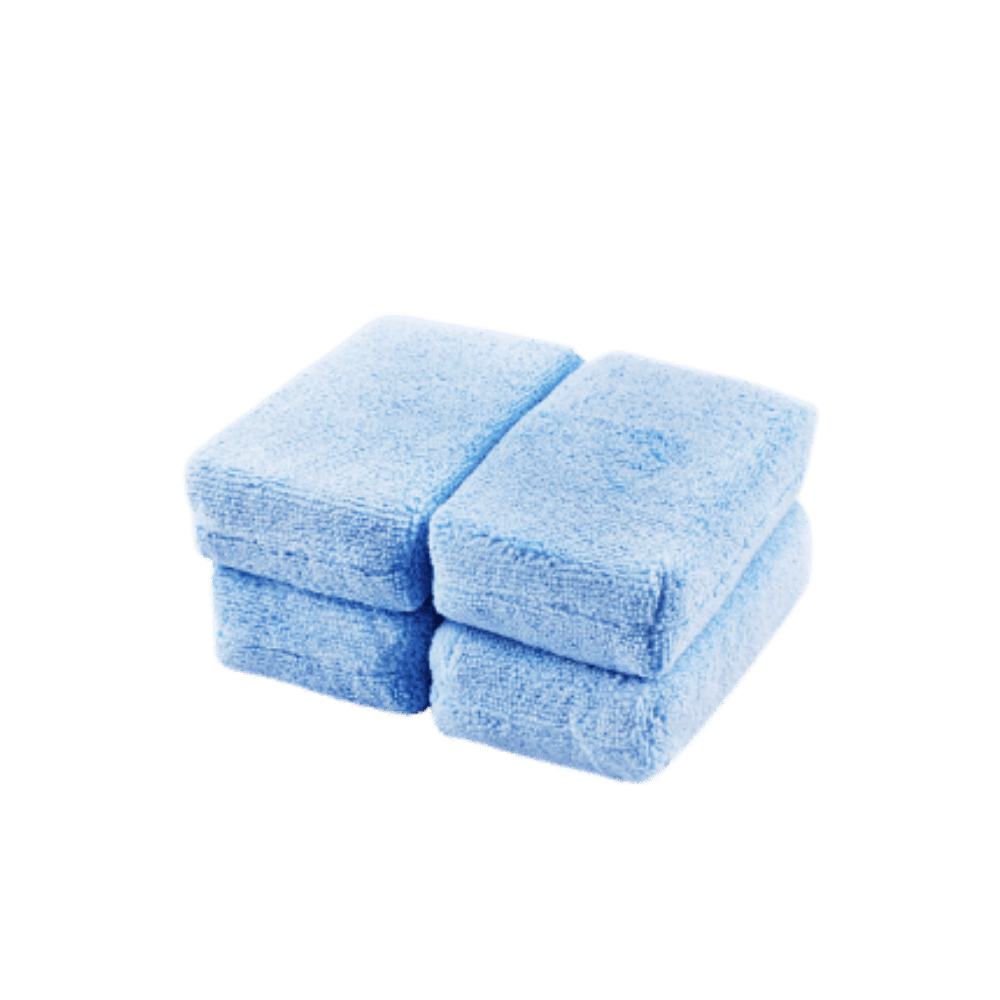 Maxshine Microfiber Waxing Sealant Applicator Blue - Kit de 4 Aplicadores